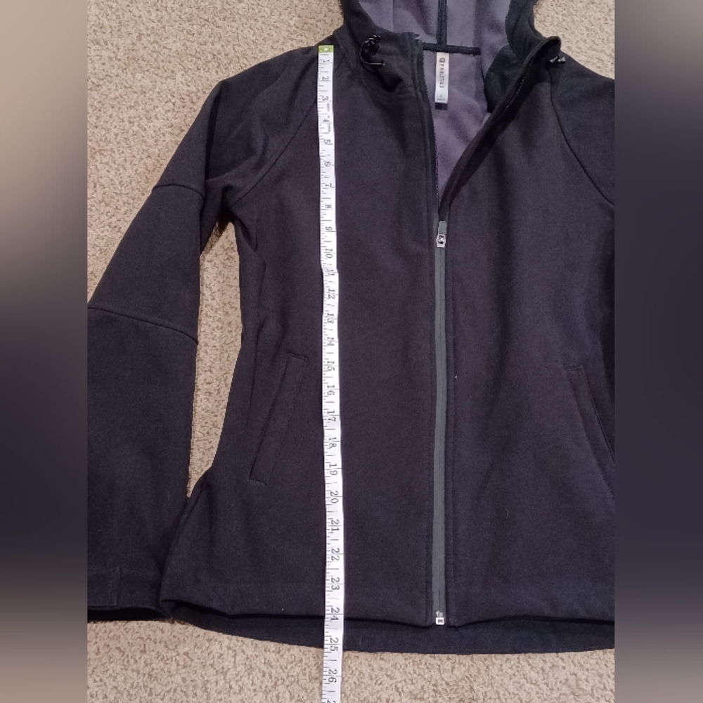Fabletics Black Hooded Performance Soft Shell Jac… - image 7